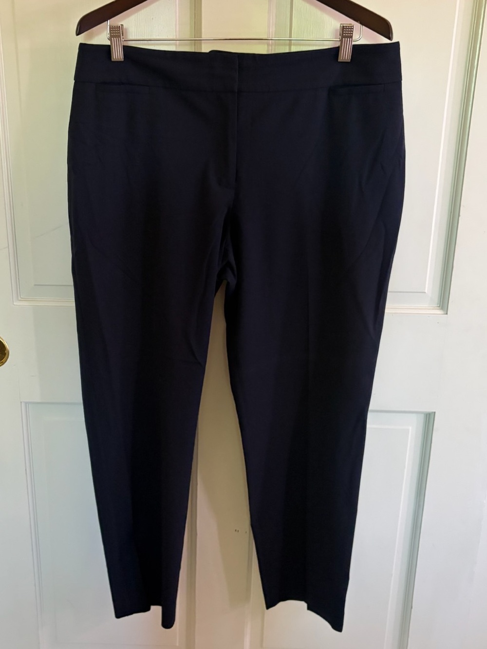 The Limited Navy Straight-Leg Work Pants